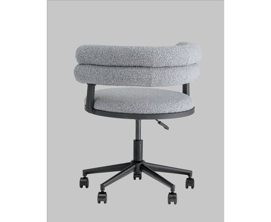 Стул офисный Ponty серый чёрные ножки, изображение 8 | Интернет магазин мебели и декора LifeDekor