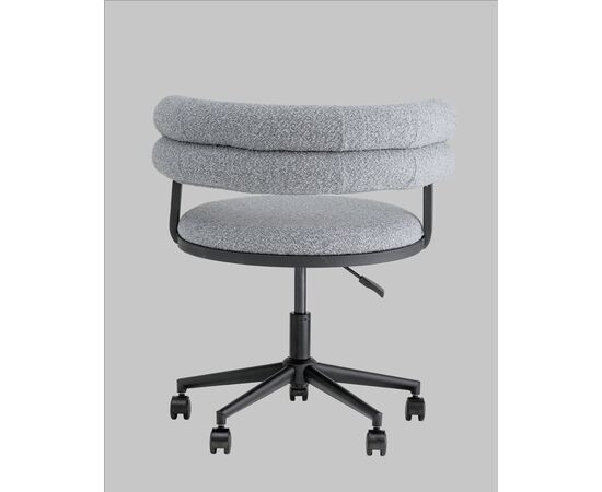 Стул офисный Ponty серый чёрные ножки, изображение 7 | Интернет магазин мебели и декора LifeDekor