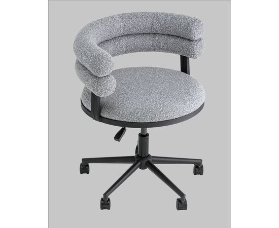 Стул офисный Ponty серый чёрные ножки, изображение 10 | Интернет магазин мебели и декора LifeDekor