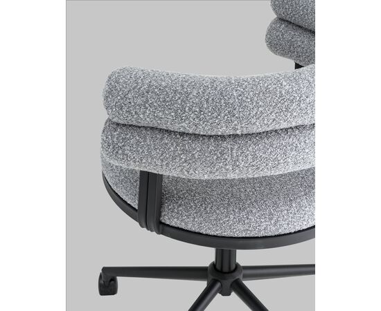 Стул офисный Ponty серый чёрные ножки, изображение 9 | Интернет магазин мебели и декора LifeDekor