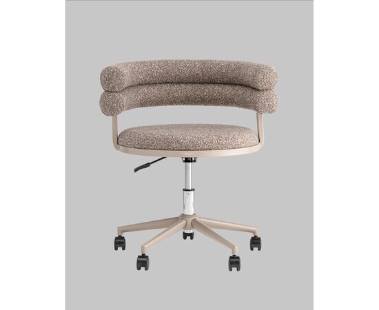 Стул офисный Ponty светло-коричневый бежевые ножки, изображение 5 | Интернет магазин мебели и декора LifeDekor