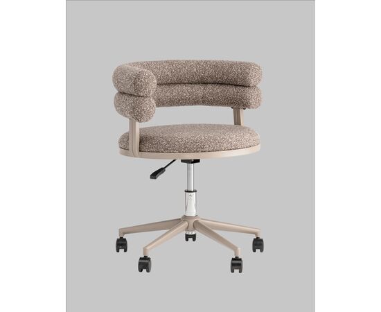Стул офисный Ponty светло-коричневый бежевые ножки, изображение 2 | Интернет магазин мебели и декора LifeDekor