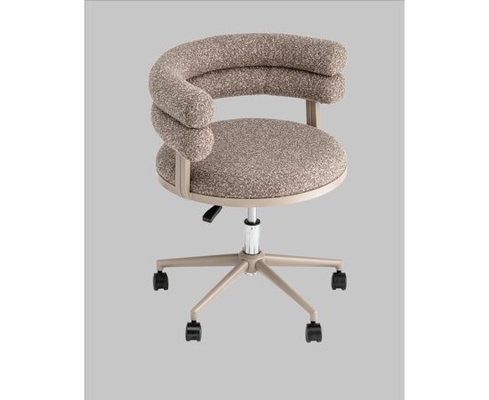 Стул офисный Ponty светло-коричневый бежевые ножки, изображение 10 | Интернет магазин мебели и декора LifeDekor