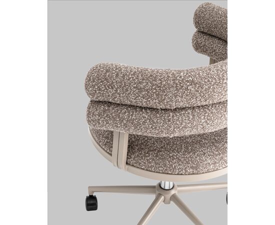 Стул офисный Ponty светло-коричневый бежевые ножки, изображение 9 | Интернет магазин мебели и декора LifeDekor