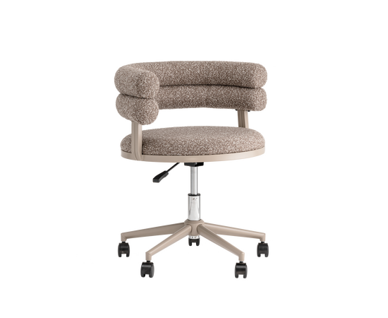 Стул офисный Ponty светло-коричневый бежевые ножки | Интернет магазин мебели и декора LifeDekor