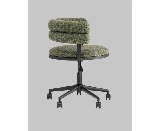 Стул офисный Ponty зелёный чёрные ножки, изображение 6 | Интернет магазин мебели и декора LifeDekor