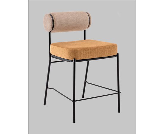 Стул полубарный Ponpoun бежевый терракотовый, изображение 2 | Интернет магазин мебели и декора LifeDekor