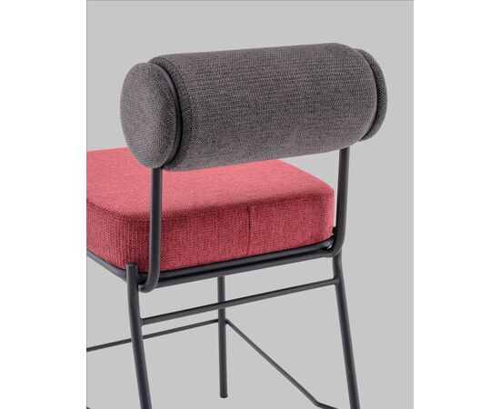Стул полубарный Ponpoun тёмно-серый бордо, изображение 10 | Интернет магазин мебели и декора LifeDekor