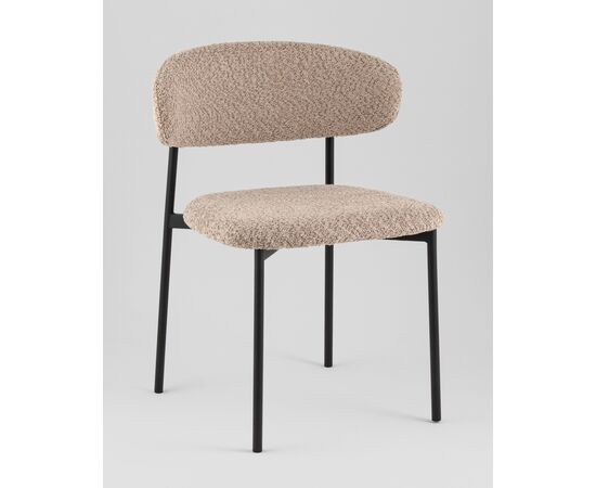Стул Sevyn букле кофейный, изображение 2 | Интернет магазин мебели и декора LifeDekor