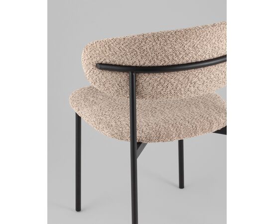 Стул Sevyn букле кофейный, изображение 7 | Интернет магазин мебели и декора LifeDekor