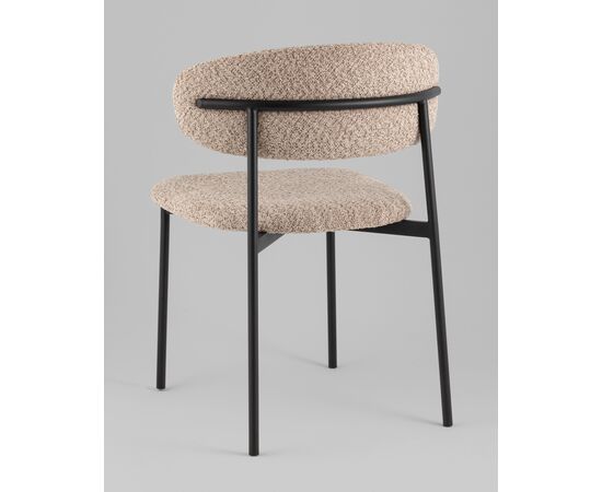 Стул Sevyn букле кофейный, изображение 6 | Интернет магазин мебели и декора LifeDekor