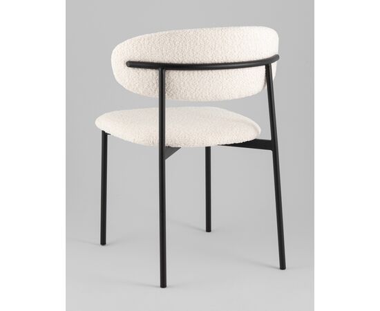 Стул Sevyn букле молочный, изображение 8 | Интернет магазин мебели и декора LifeDekor