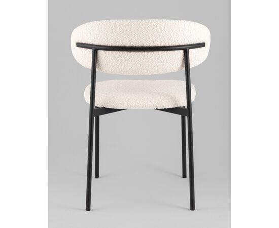 Стул Sevyn букле молочный, изображение 7 | Интернет магазин мебели и декора LifeDekor