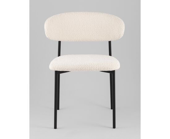 Стул Sevyn букле молочный, изображение 5 | Интернет магазин мебели и декора LifeDekor