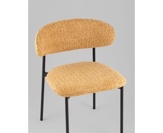 Стул Sevyn букле охра, изображение 10 | Интернет магазин мебели и декора LifeDekor