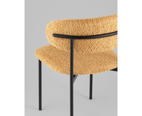 Стул Sevyn букле охра, изображение 9 | Интернет магазин мебели и декора LifeDekor