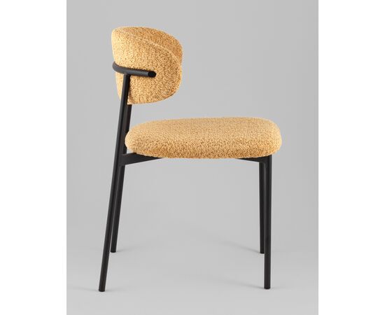 Стул Sevyn букле охра, изображение 6 | Интернет магазин мебели и декора LifeDekor