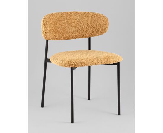 Стул Sevyn букле охра, изображение 2 | Интернет магазин мебели и декора LifeDekor