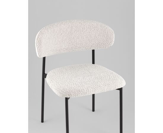 Стул Sevyn букле светло-серый, изображение 10 | Интернет магазин мебели и декора LifeDekor