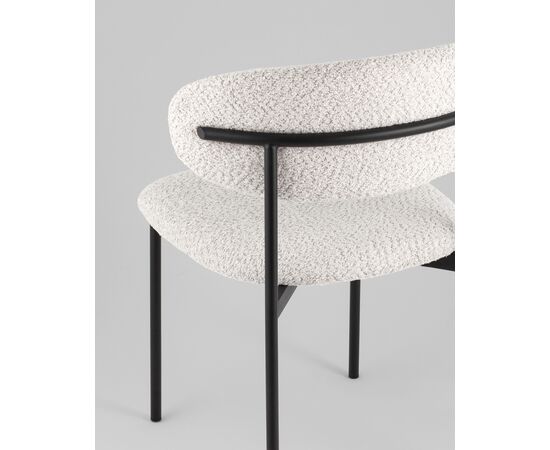 Стул Sevyn букле светло-серый, изображение 9 | Интернет магазин мебели и декора LifeDekor