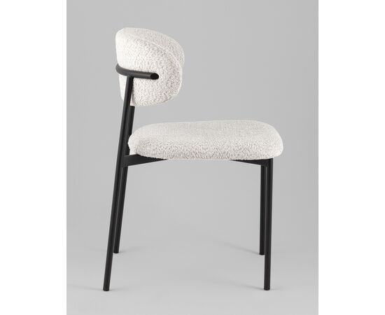 Стул Sevyn букле светло-серый, изображение 6 | Интернет магазин мебели и декора LifeDekor