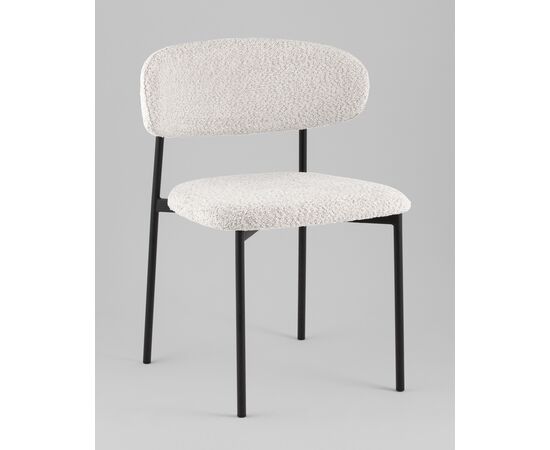 Стул Sevyn букле светло-серый, изображение 2 | Интернет магазин мебели и декора LifeDekor