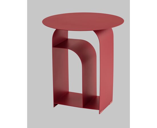 Журнальный столик Arwel металл бордовый, изображение 5 | Интернет магазин мебели и декора LifeDekor