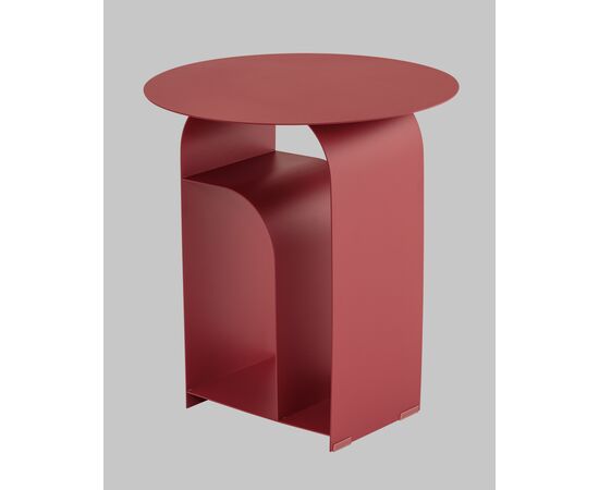 Журнальный столик Arwel металл бордовый, изображение 6 | Интернет магазин мебели и декора LifeDekor