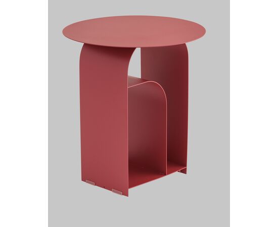 Журнальный столик Arwel металл бордовый, изображение 8 | Интернет магазин мебели и декора LifeDekor