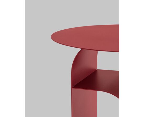 Журнальный столик Arwel металл бордовый, изображение 9 | Интернет магазин мебели и декора LifeDekor