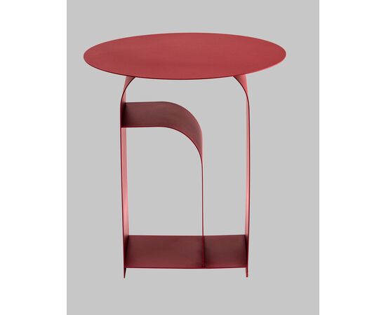 Журнальный столик Arwel металл бордовый, изображение 2 | Интернет магазин мебели и декора LifeDekor