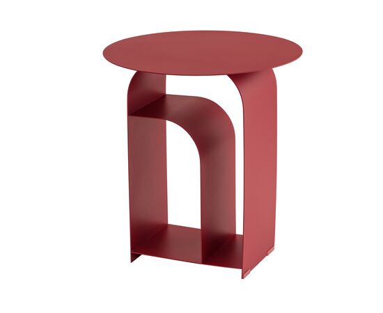 Журнальный столик Arwel металл бордовый | Интернет магазин мебели и декора LifeDekor