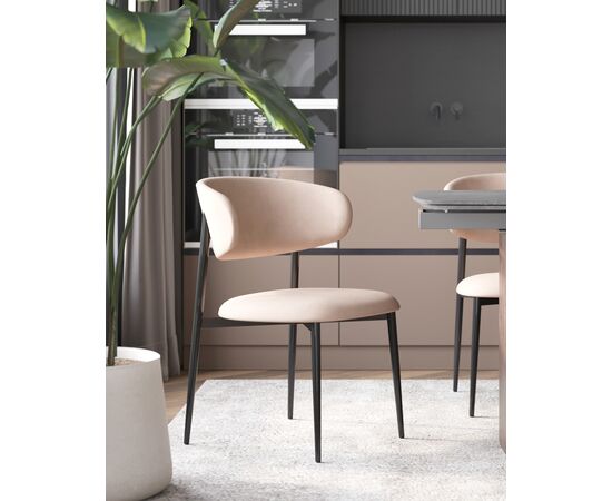 Стул Килиан велюр молочный, изображение 3 | Интернет магазин мебели и декора LifeDekor