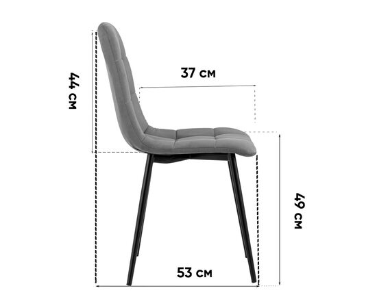 Стул Oliver экокожа белый белые ножки 2 шт, изображение 10 | Интернет магазин мебели и декора LifeDekor