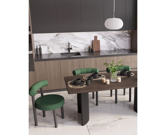 Стул обеденный Tomo зелёный, изображение 4 | Интернет магазин мебели и декора LifeDekor