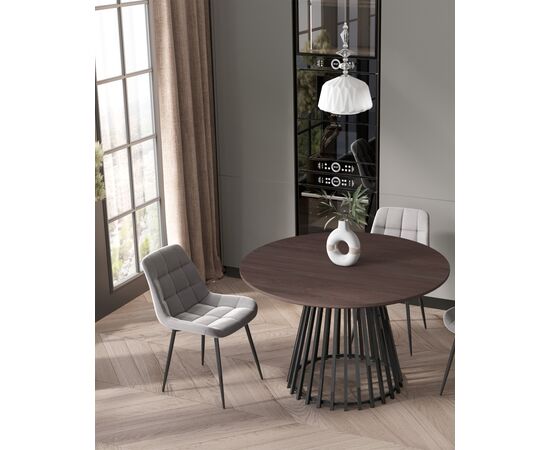 Стол обеденный Daphne 120*75 см темное дерево, изображение 3 | Интернет магазин мебели и декора LifeDekor