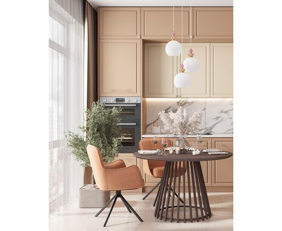 Стол обеденный Daphne 120*75 см орех, изображение 4 | Интернет магазин мебели и декора LifeDekor