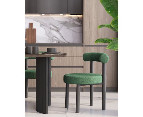 Стул обеденный Tomo зелёный, изображение 3 | Интернет магазин мебели и декора LifeDekor