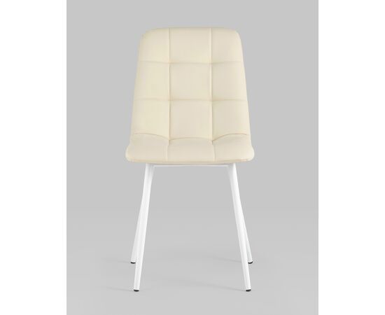 Стул Oliver экокожа белый белые ножки 2 шт, изображение 3 | Интернет магазин мебели и декора LifeDekor