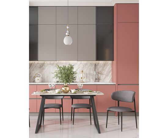 Стул Килиан велюр серый, изображение 4 | Интернет магазин мебели и декора LifeDekor