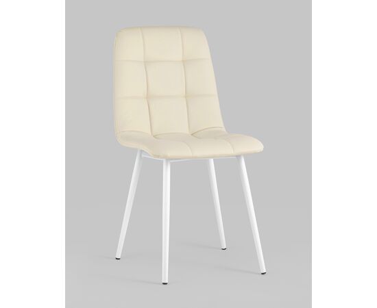 Стул Oliver экокожа белый белые ножки 2 шт, изображение 2 | Интернет магазин мебели и декора LifeDekor