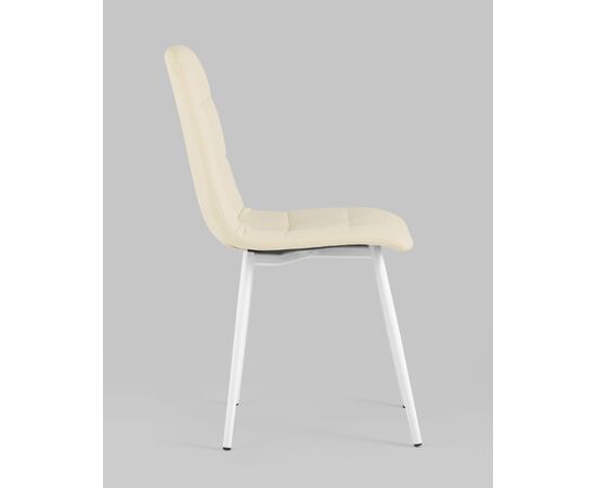 Стул Oliver экокожа белый белые ножки 2 шт, изображение 4 | Интернет магазин мебели и декора LifeDekor