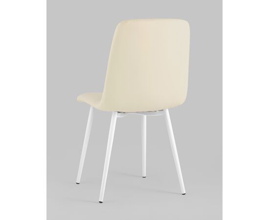 Стул Oliver экокожа белый белые ножки 2 шт, изображение 6 | Интернет магазин мебели и декора LifeDekor