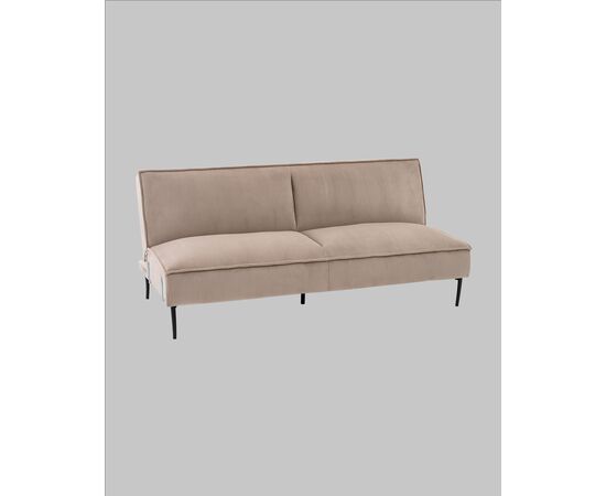 Диван прямой Кассель велюр рельефный бежевый, изображение 7 | Интернет магазин мебели и декора LifeDekor