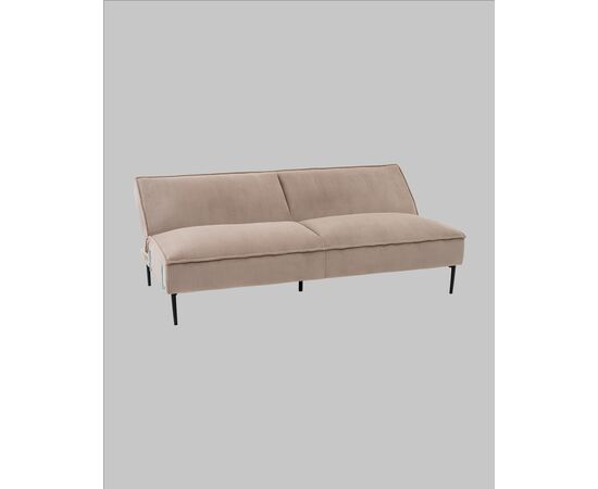 Диван прямой Кассель велюр рельефный бежевый, изображение 8 | Интернет магазин мебели и декора LifeDekor