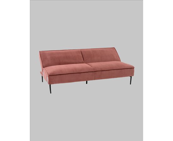 Диван прямой Кассель велюр рельефный коралловый, изображение 6 | Интернет магазин мебели и декора LifeDekor