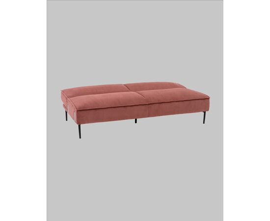 Диван прямой Кассель велюр рельефный коралловый, изображение 7 | Интернет магазин мебели и декора LifeDekor