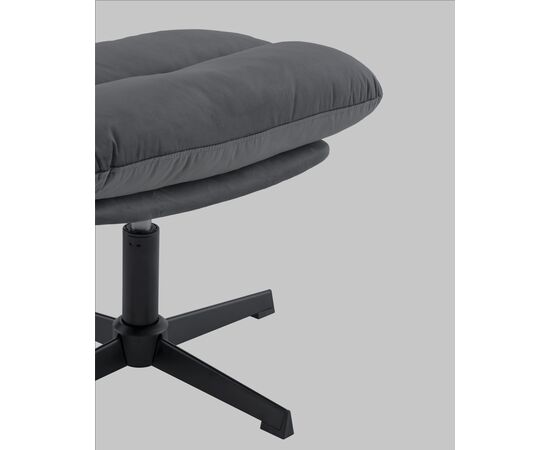 Кресло Оррелл серый с оттоманкой, изображение 8 | Интернет магазин мебели и декора LifeDekor