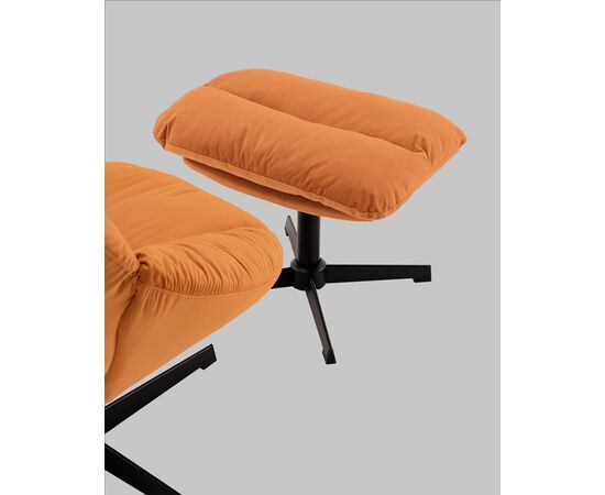 Кресло Оррелл терракотовый с оттоманкой, изображение 7 | Интернет магазин мебели и декора LifeDekor