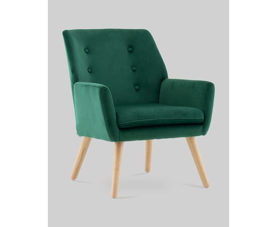 Кресло Райт тёмно-зелёный, изображение 2 | Интернет магазин мебели и декора LifeDekor